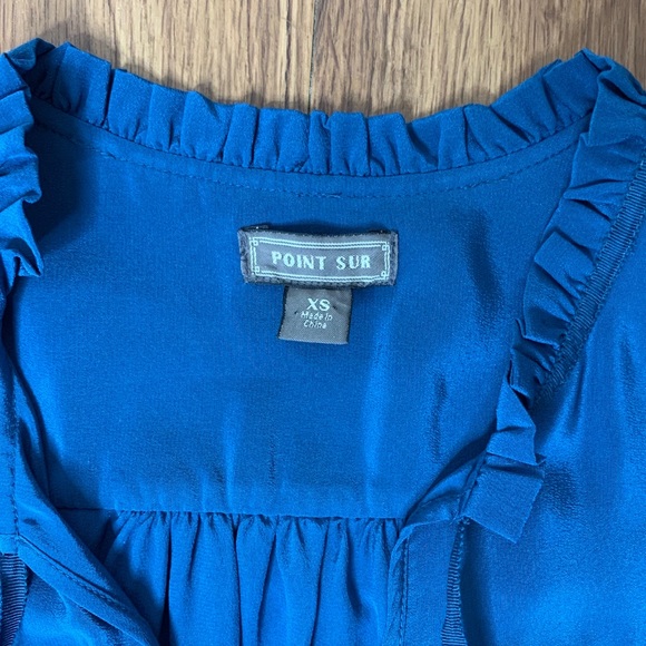 J. Crew Point Sur Silk Popover Blouse - Picture 3 of 10